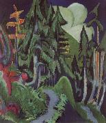 Ernst Ludwig Kirchner Mountain forest oil on canvas